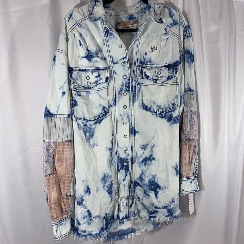 FREE PEOPLE SUNSHINE COAST PATCHWORK TOP NWT - Picture 7 of 12